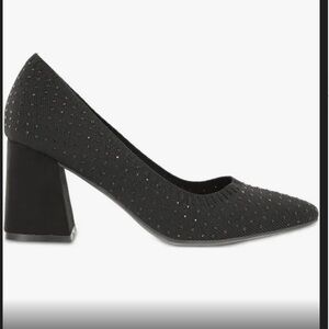 Mia Amore Crystina Block Heel Pump Black size 8.5M new in box